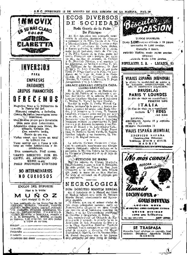 ABC MADRID 13-08-1958 página 26