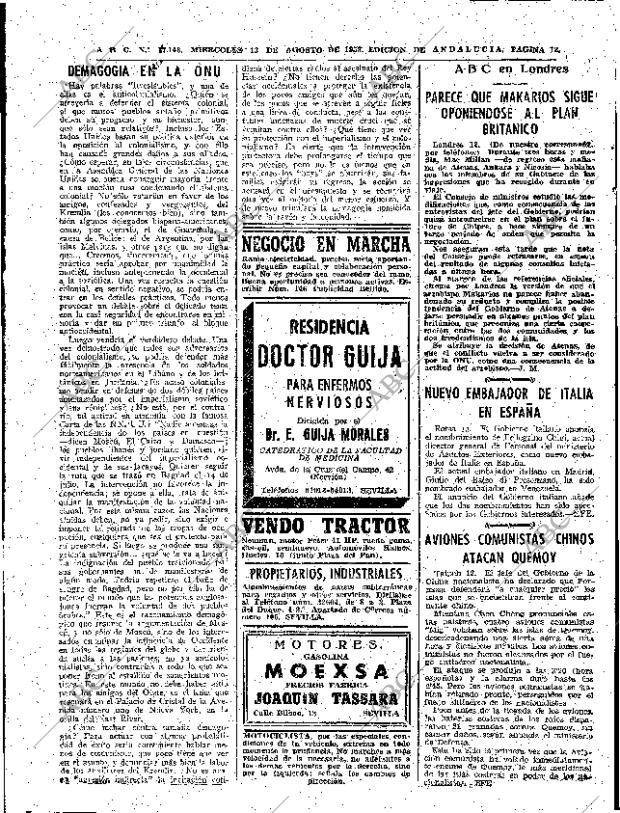 ABC SEVILLA 13-08-1958 página 12