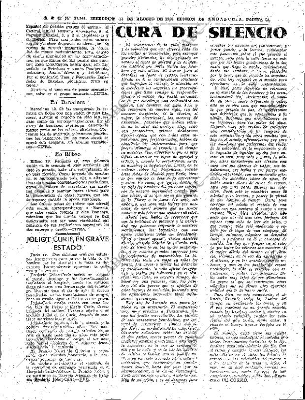 ABC SEVILLA 13-08-1958 página 14