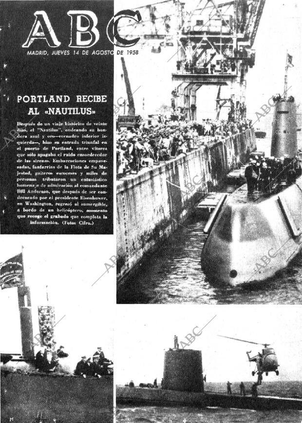 ABC MADRID 14-08-1958 página 1