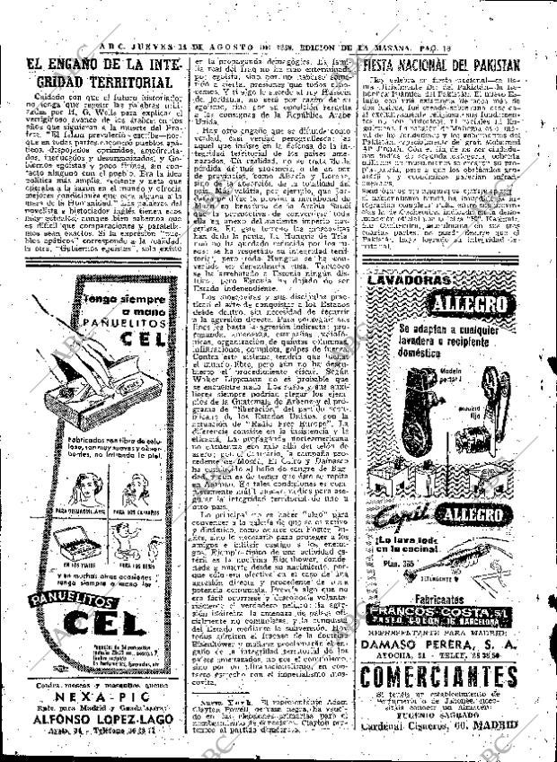 ABC MADRID 14-08-1958 página 16