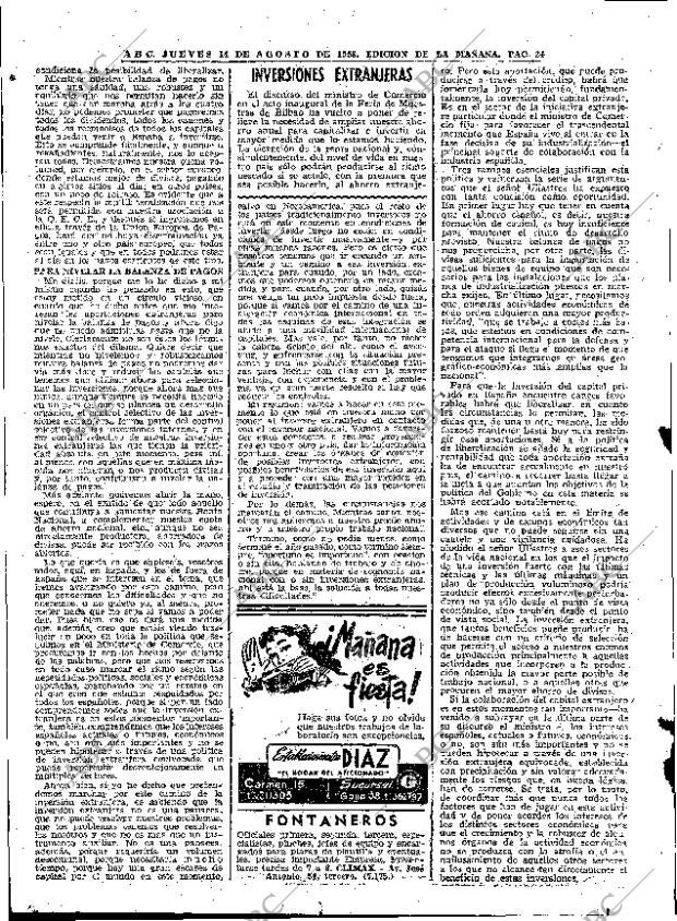 ABC MADRID 14-08-1958 página 24