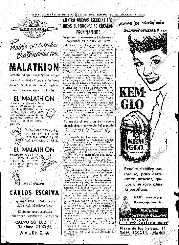 ABC MADRID 14-08-1958 página 26