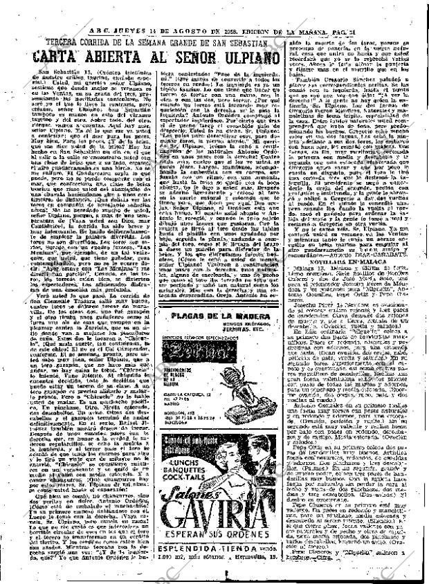 ABC MADRID 14-08-1958 página 31