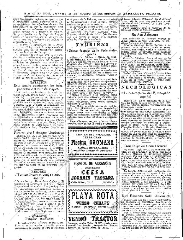 ABC SEVILLA 14-08-1958 página 24