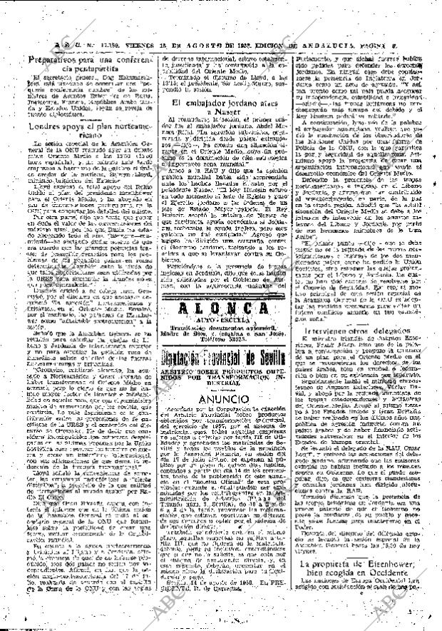 ABC SEVILLA 15-08-1958 página 8