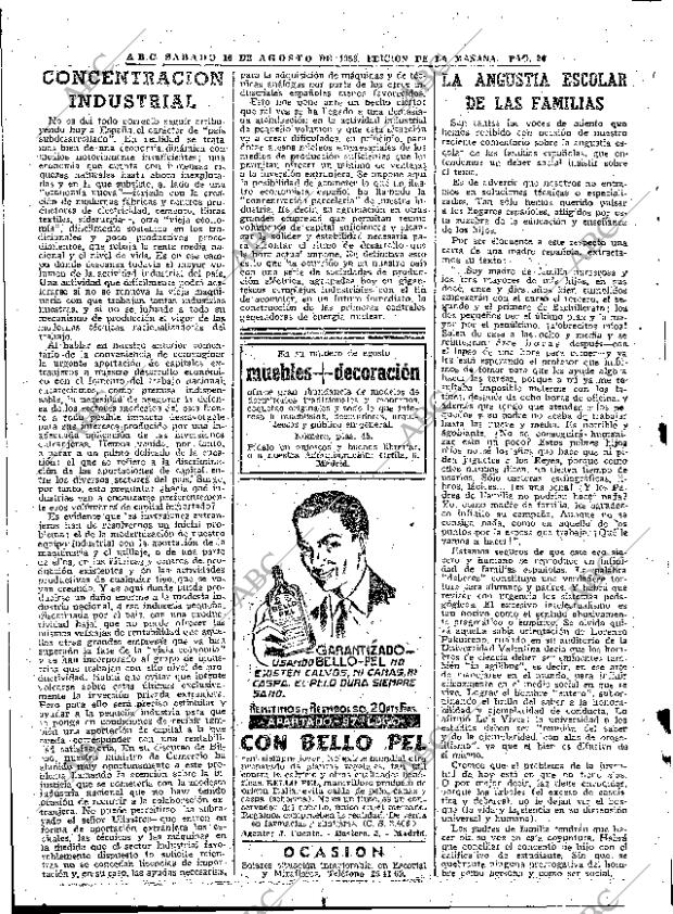 ABC MADRID 16-08-1958 página 20