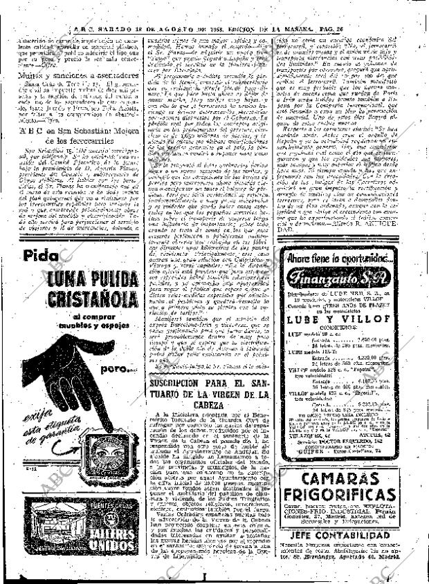 ABC MADRID 16-08-1958 página 26