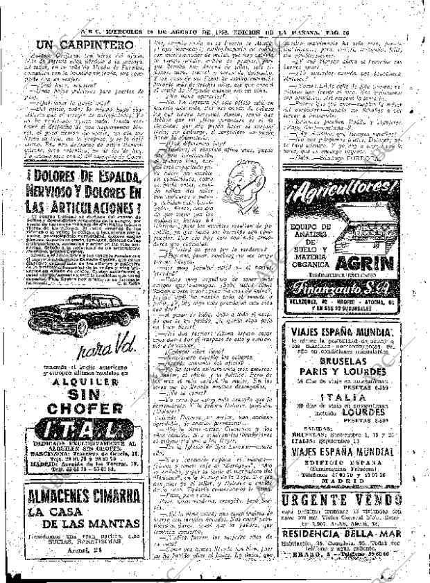 ABC MADRID 20-08-1958 página 26