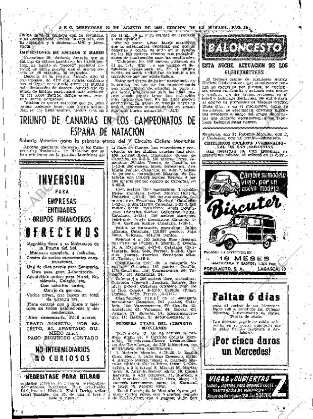 ABC MADRID 20-08-1958 página 30