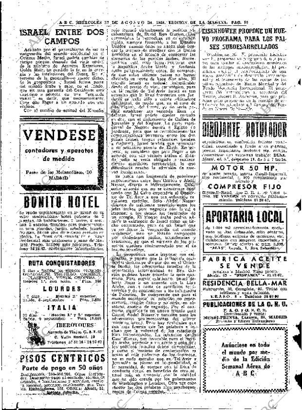 ABC MADRID 27-08-1958 página 16