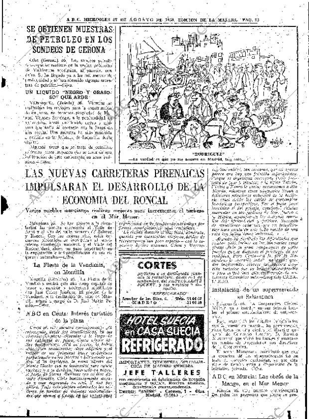 ABC MADRID 27-08-1958 página 25