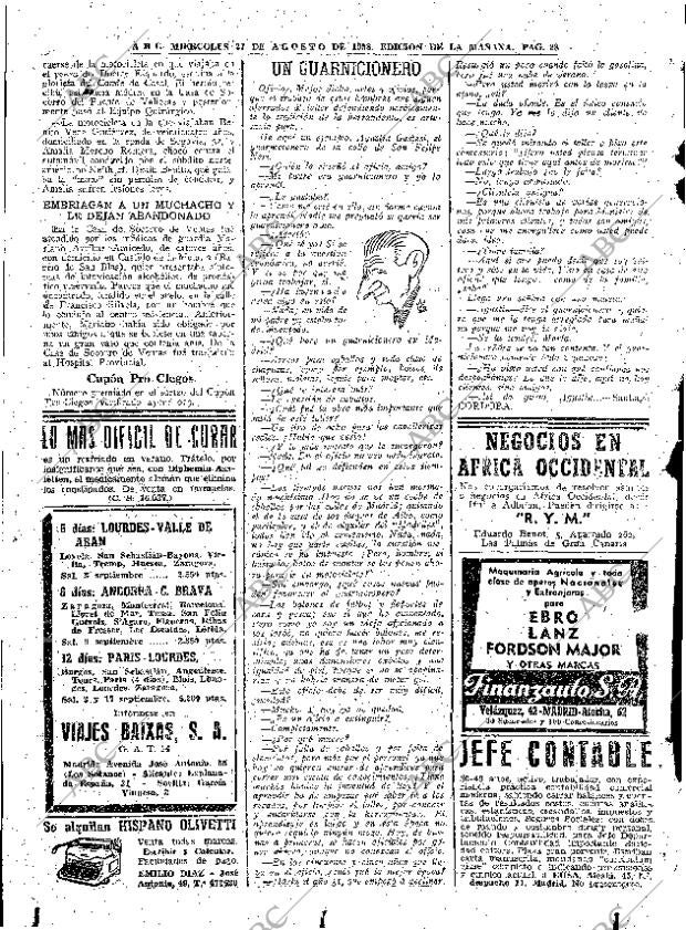 ABC MADRID 27-08-1958 página 28