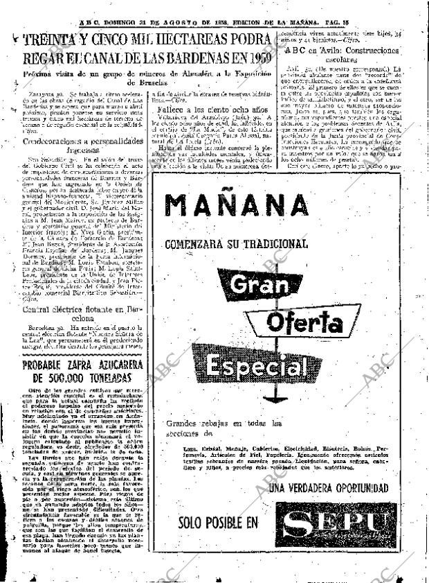 ABC MADRID 31-08-1958 página 55