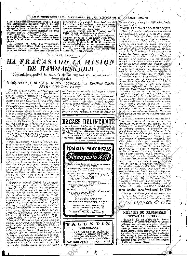 ABC MADRID 10-09-1958 página 20