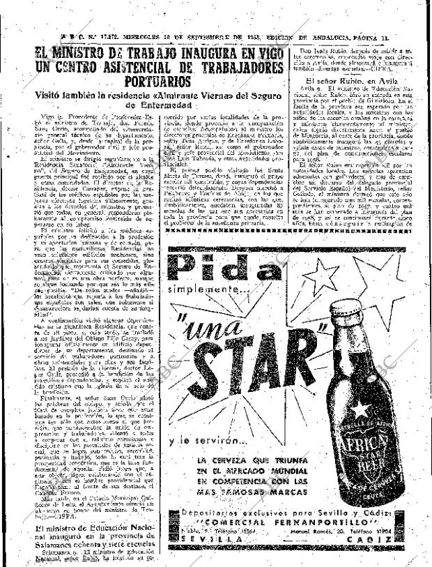 ABC SEVILLA 10-09-1958 página 11