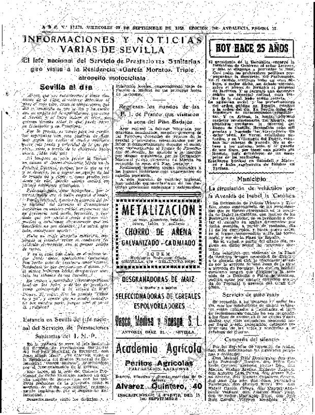 ABC SEVILLA 10-09-1958 página 17