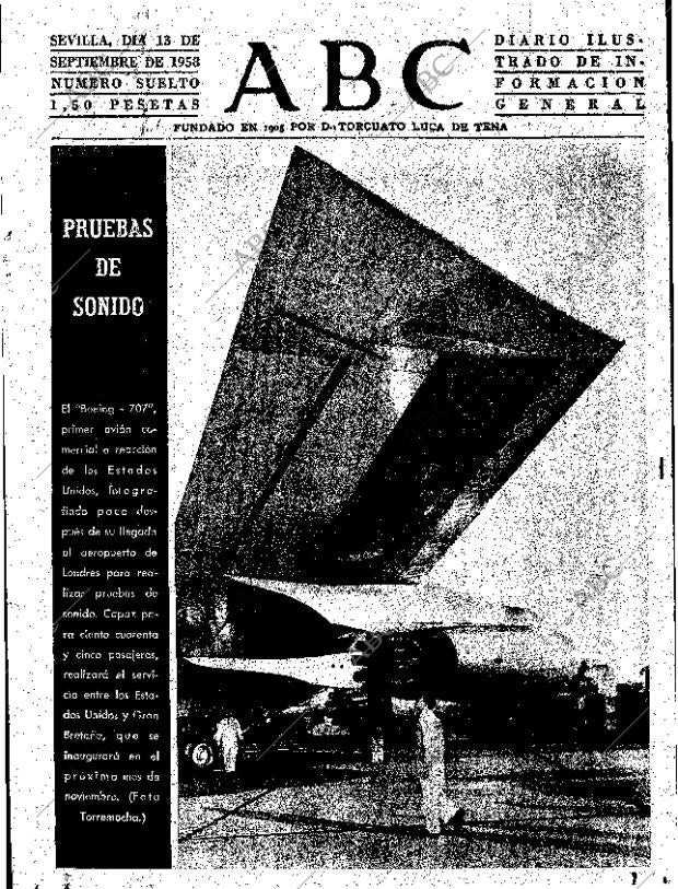 ABC SEVILLA 13-09-1958 página 1