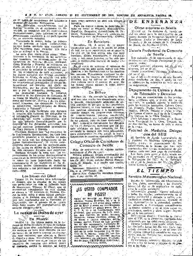 ABC SEVILLA 13-09-1958 página 18