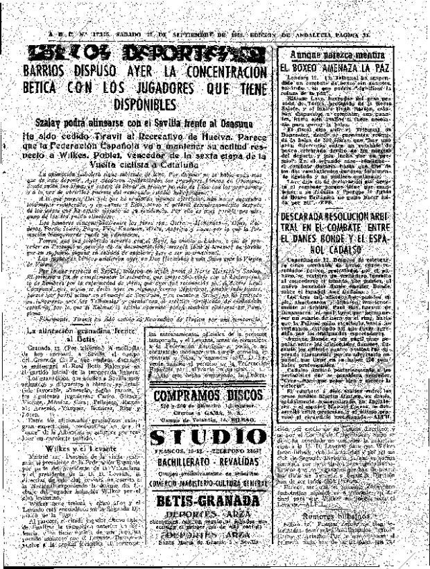 ABC SEVILLA 13-09-1958 página 21