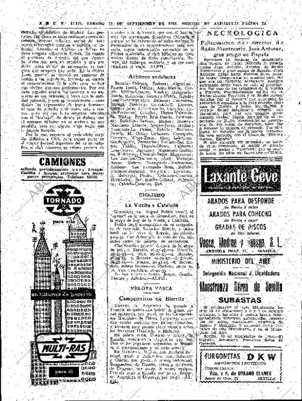 ABC SEVILLA 13-09-1958 página 22