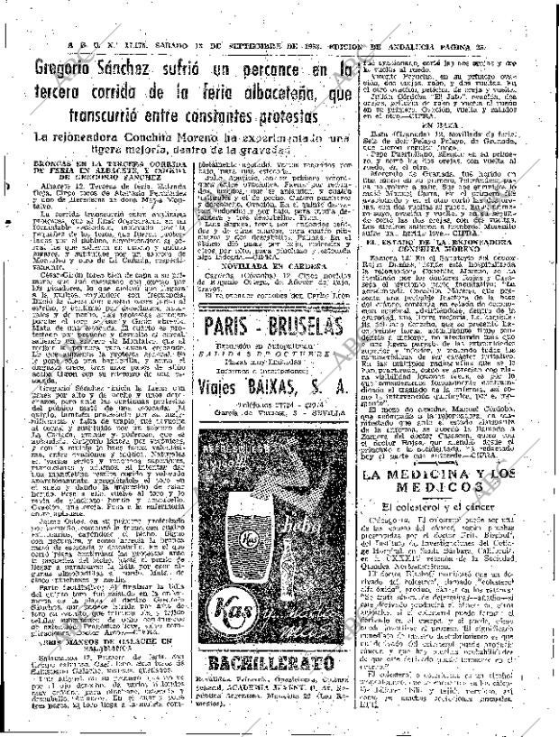 ABC SEVILLA 13-09-1958 página 25