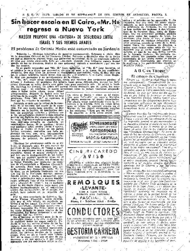 ABC SEVILLA 13-09-1958 página 9