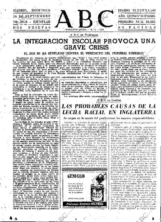 ABC MADRID 14-09-1958 página 47