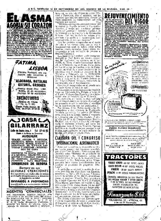 ABC MADRID 14-09-1958 página 60