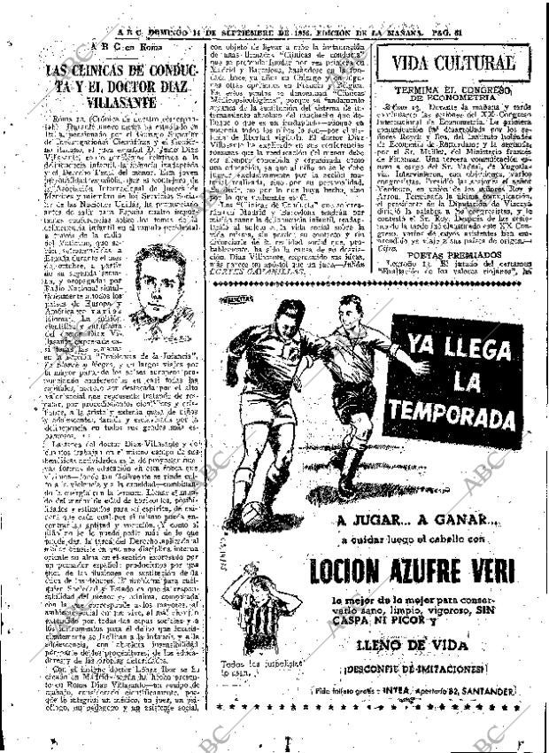 ABC MADRID 14-09-1958 página 61