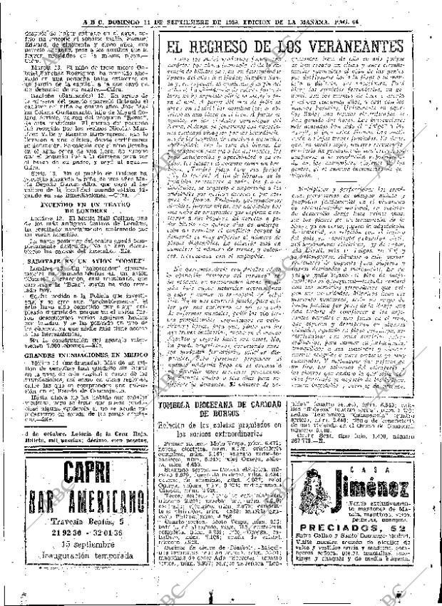 ABC MADRID 14-09-1958 página 64