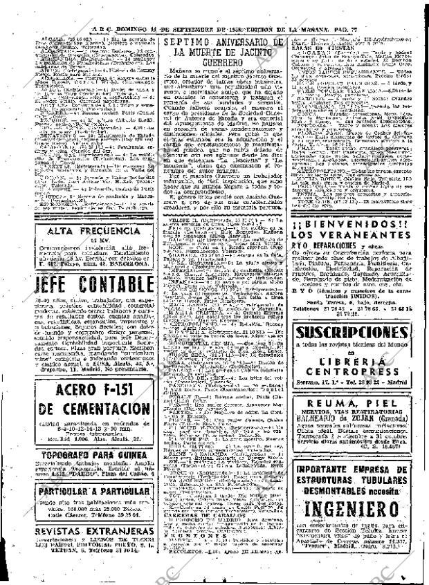 ABC MADRID 14-09-1958 página 77