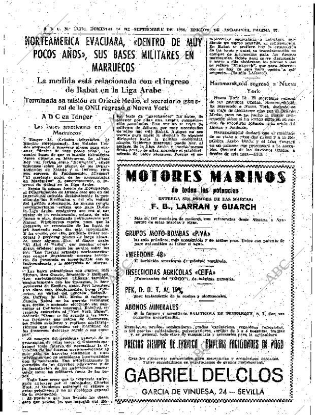ABC SEVILLA 14-09-1958 página 27