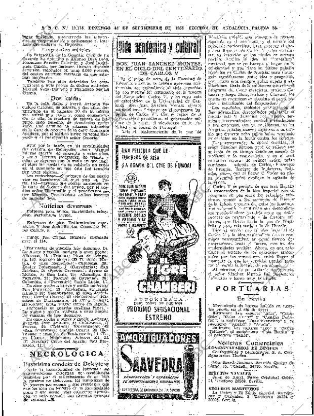 ABC SEVILLA 14-09-1958 página 36