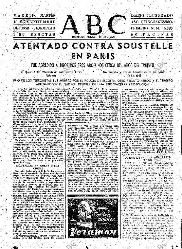 ABC MADRID 16-09-1958 página 15