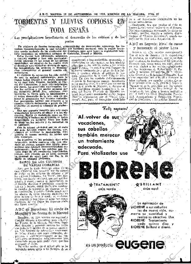 ABC MADRID 16-09-1958 página 27