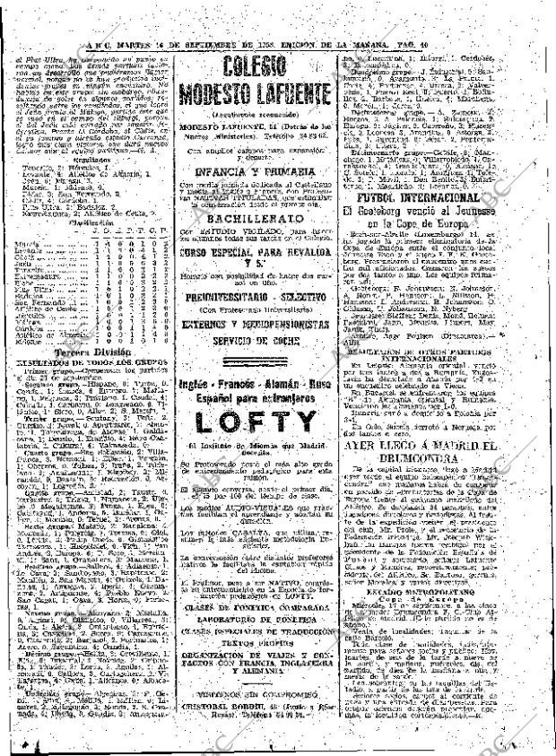 ABC MADRID 16-09-1958 página 40