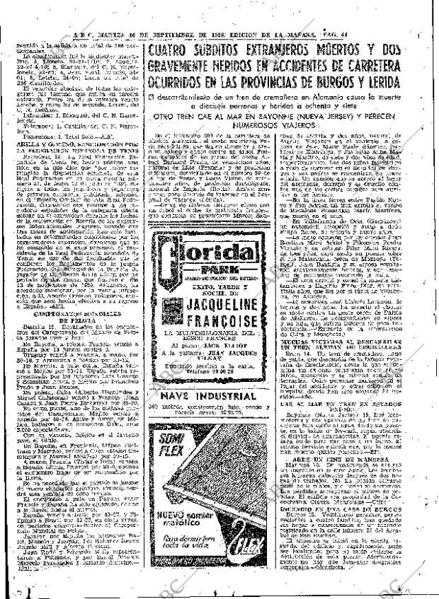 ABC MADRID 16-09-1958 página 44