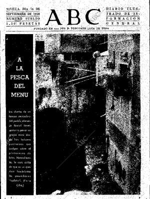 ABC SEVILLA 16-09-1958 página 1