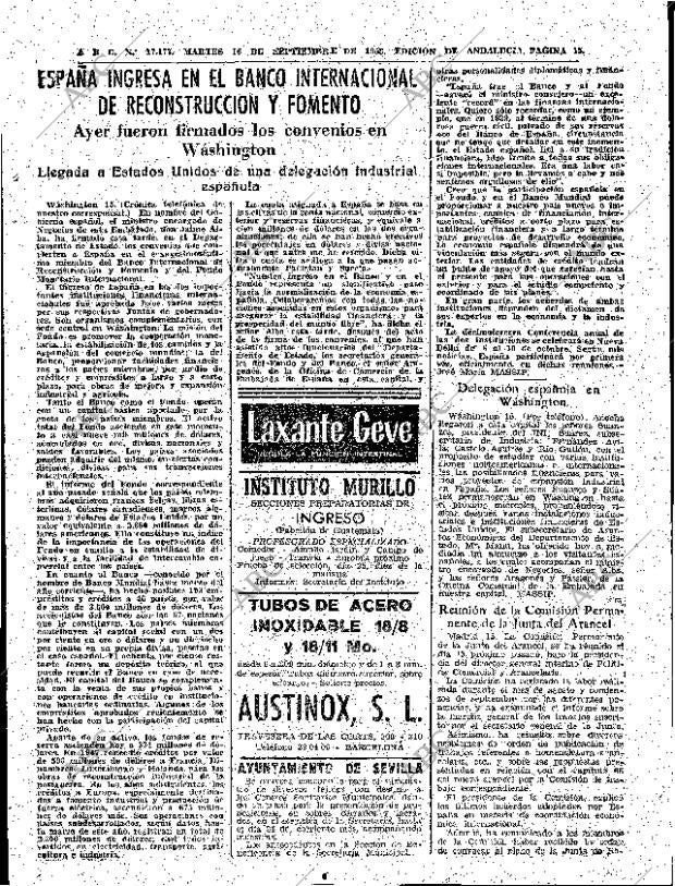 ABC SEVILLA 16-09-1958 página 15