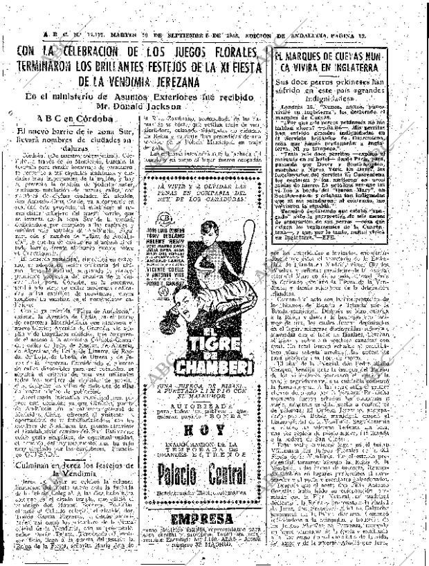 ABC SEVILLA 16-09-1958 página 19