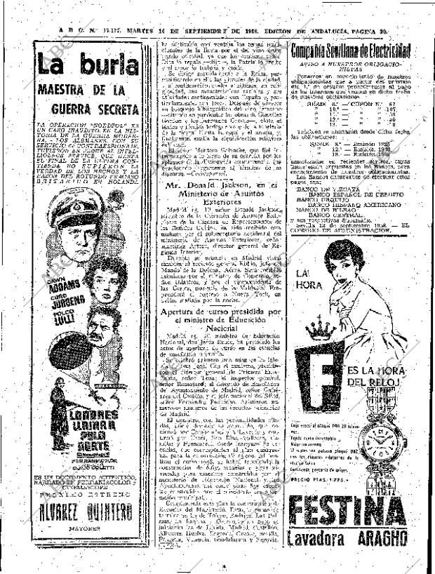 ABC SEVILLA 16-09-1958 página 20