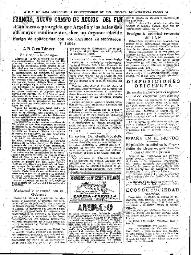 ABC SEVILLA 17-09-1958 página 11