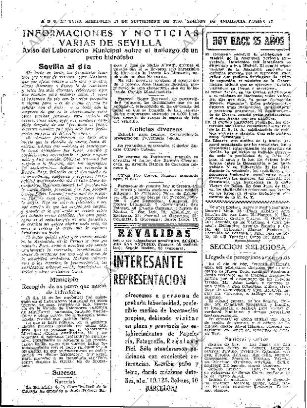 ABC SEVILLA 17-09-1958 página 17