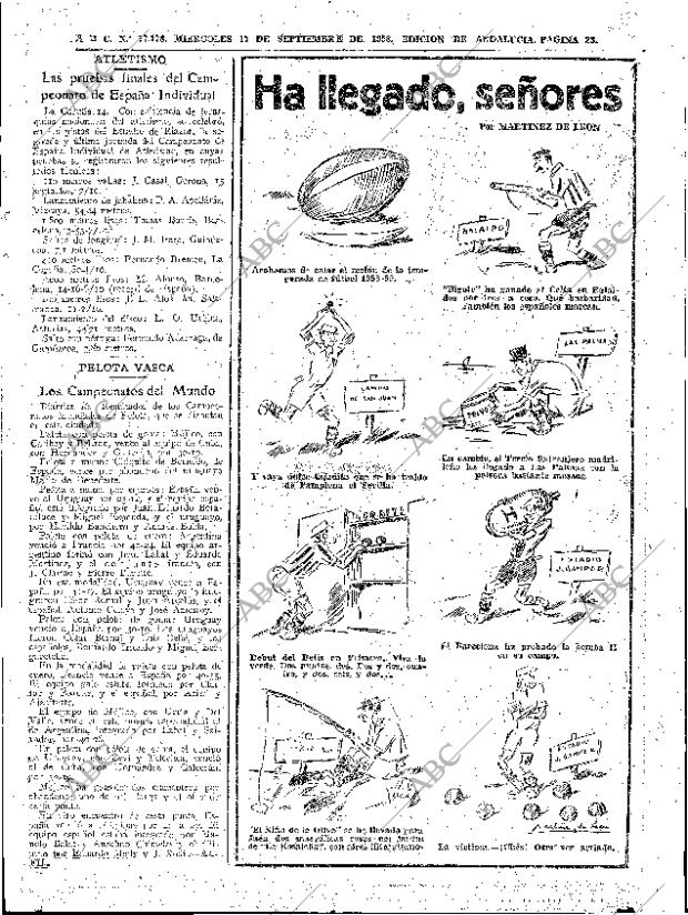 ABC SEVILLA 17-09-1958 página 23