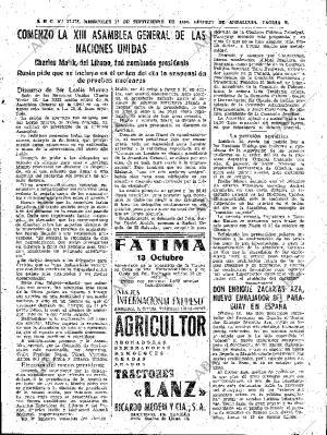 ABC SEVILLA 17-09-1958 página 9