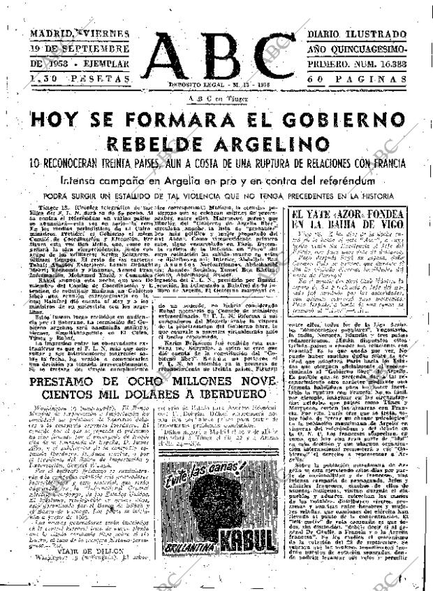 ABC MADRID 19-09-1958 página 23