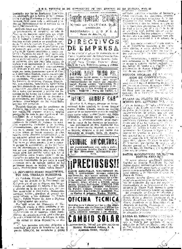 ABC MADRID 26-09-1958 página 40