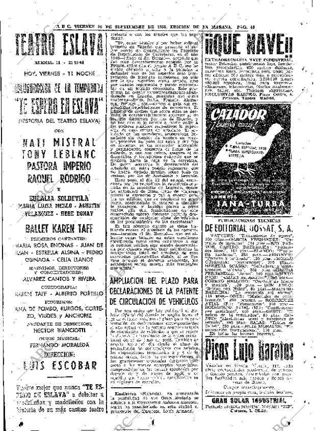 ABC MADRID 26-09-1958 página 46