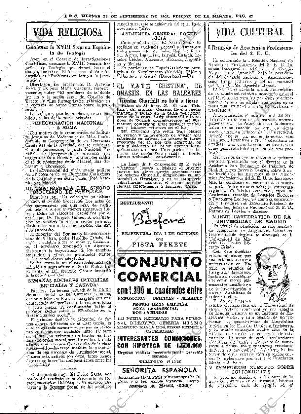 ABC MADRID 26-09-1958 página 47